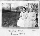 Carrie and Emma Buck, November 1924
