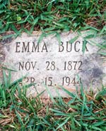 Emma Buck gravesite